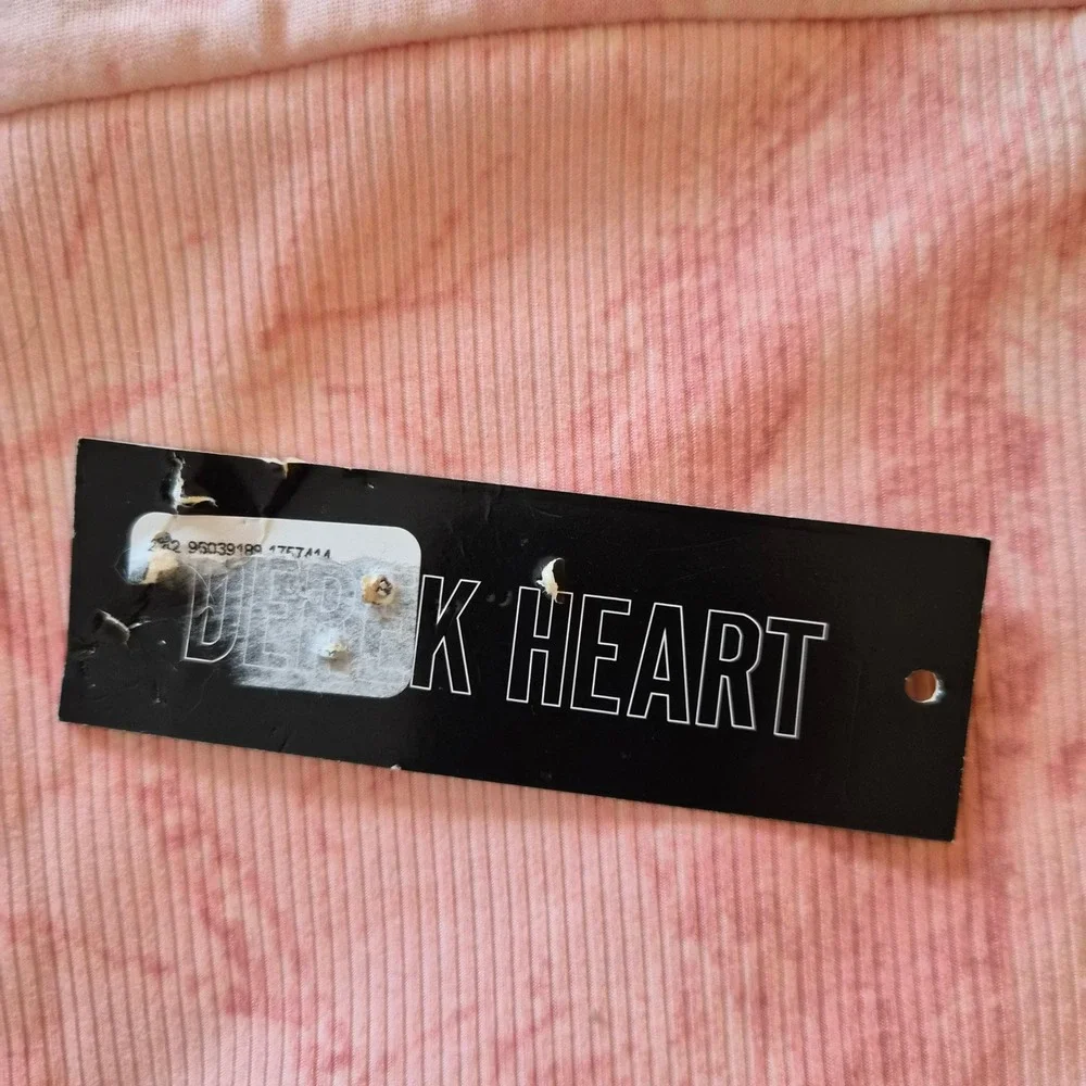 NWOT Derek Heart Youth Girls Pink Tie Dye Marble Cropped Zip Up Track Jacket M
